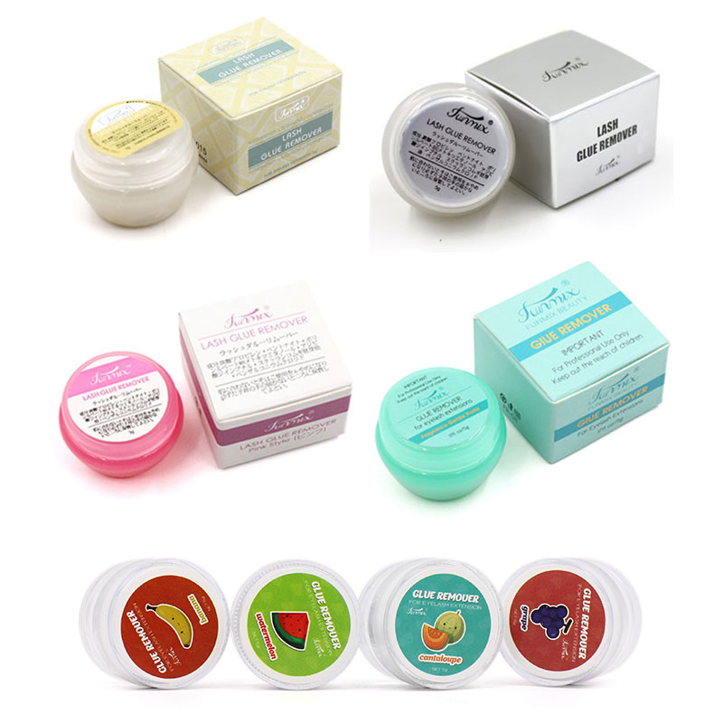 Eyelash Extension Gel Remover - 10 pz Sapore di Frutta Colla