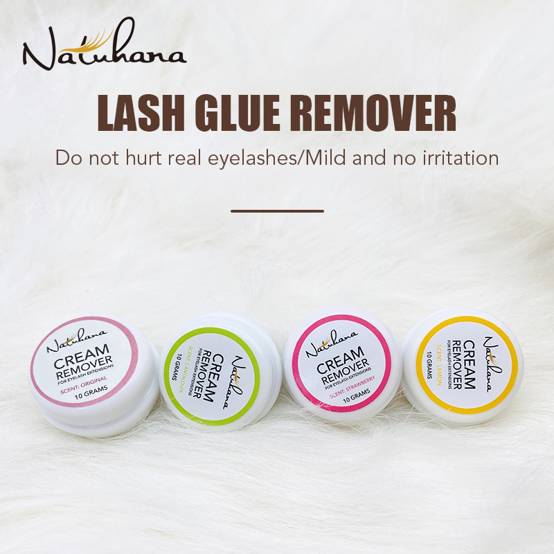 Eyelash Extension Gel Remover - NATUHANA Crema Professionale per Rimozione Colla