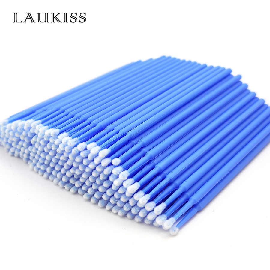 Eyelash Extension Eyeliner - 100 pezzi Micro pennelli per trucco
