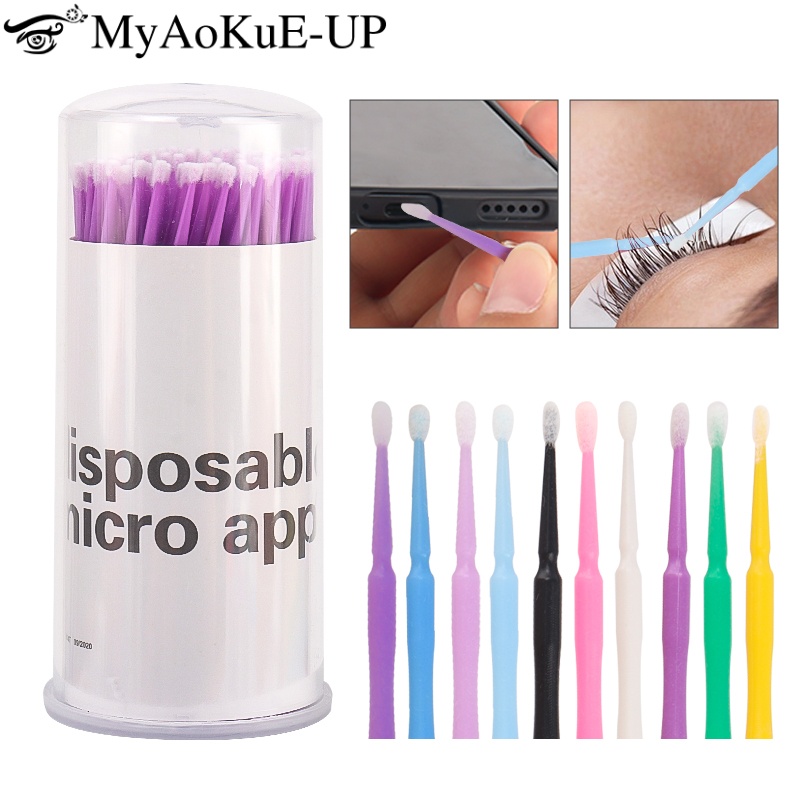 Micro Brush Applicator - 100 pz Usa E Getta Pennello