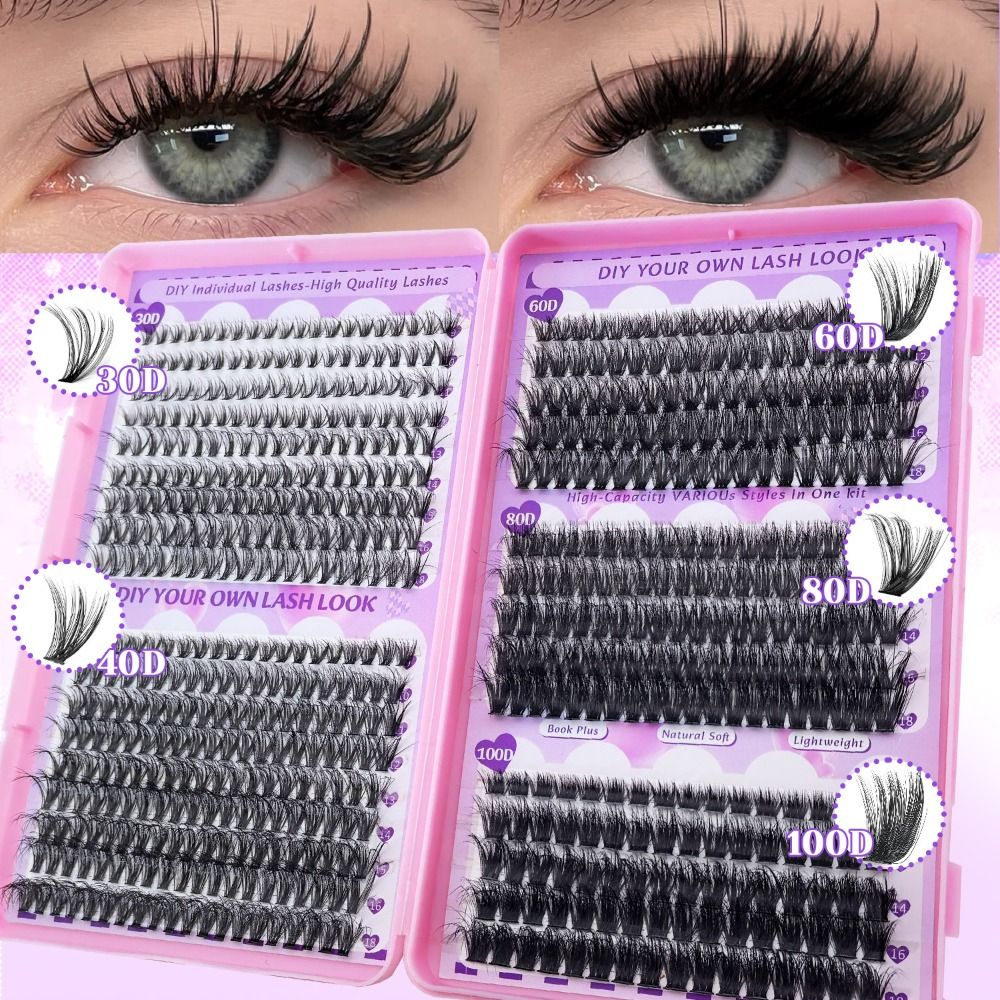Eyelash Extension Kits - Kit di Extension Ciglia Fai-da-Te, Ciglia