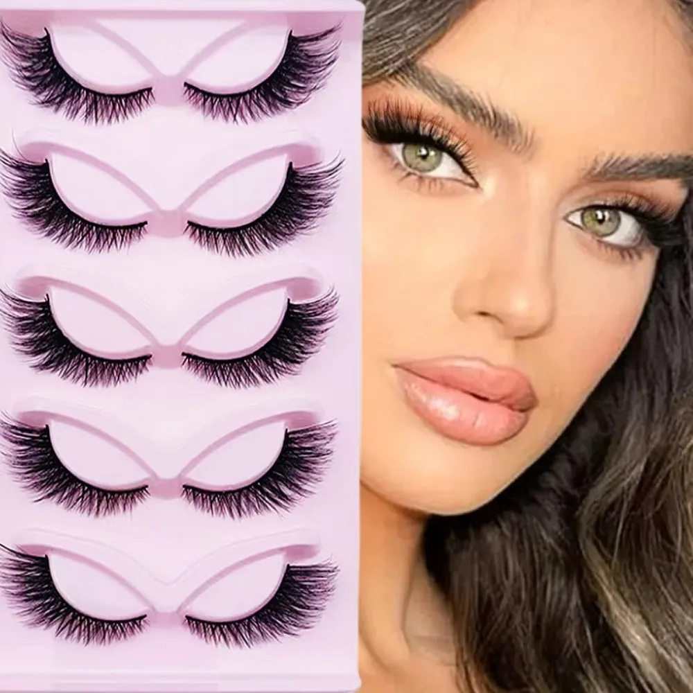 Eyelash Extension Cat Eye Wispy - 5 paia di ciglia Cat Eye