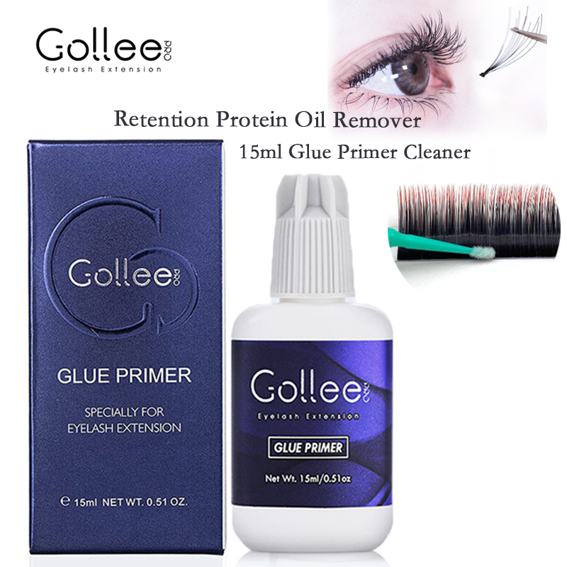 Eyelash Extension Gel Remover - Gollee Primer per Ciglia 15ml, Detergente