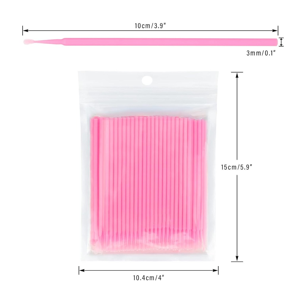 Micro Brush Applicator - 500 Pezzi di Bastoncini di Cotone