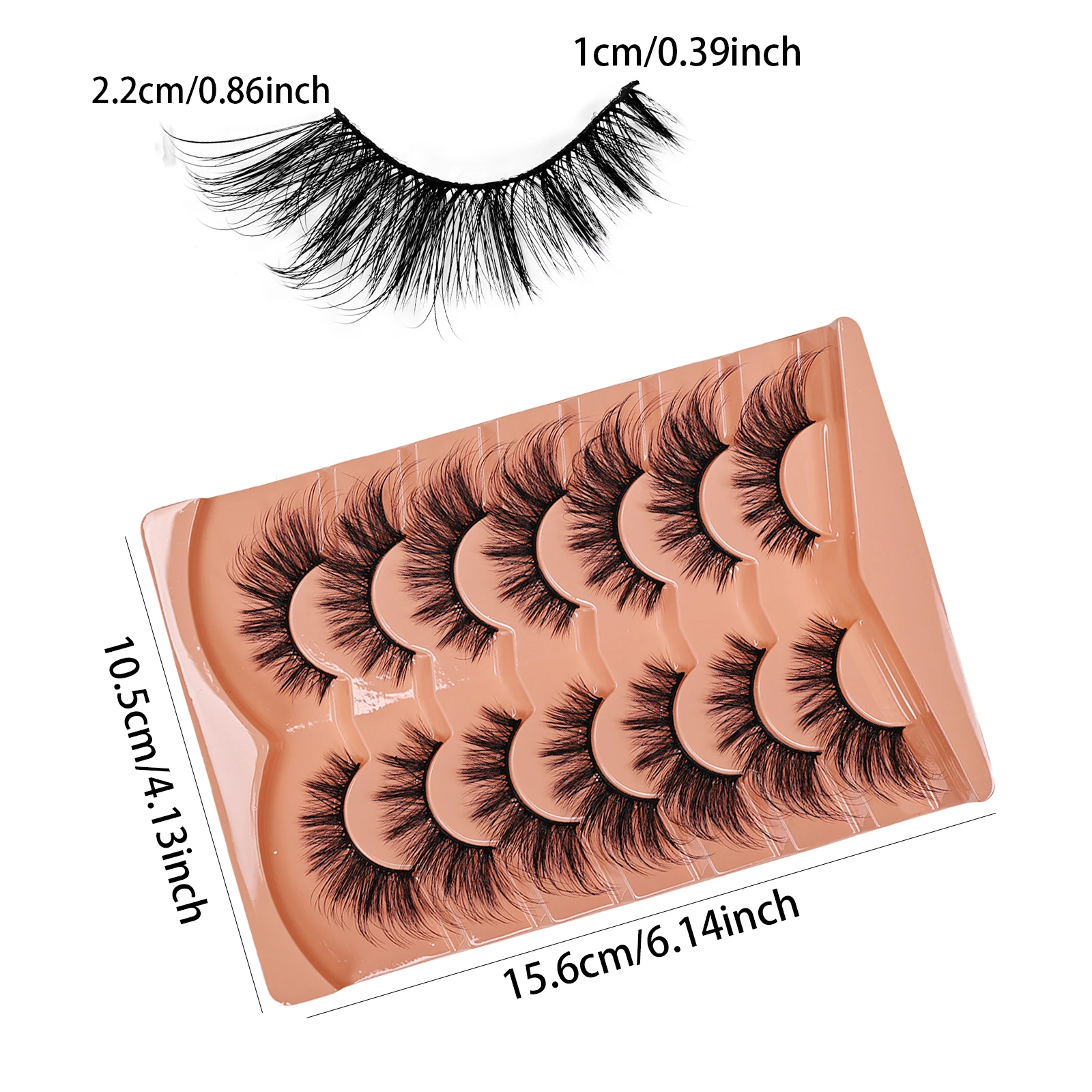 7 Paia di Ciglia Finte Cat Eye - Eyelash Extension Cat Eye Wispy recensione e prezzo