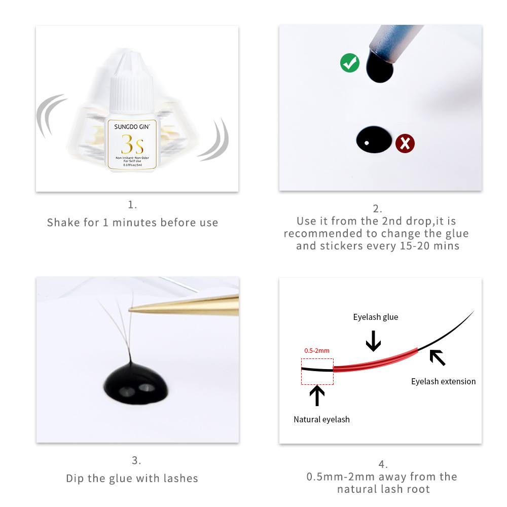 Colla per extension ciglia 3S  - Eyelash Extension Eye Irritation recensione e prezzo