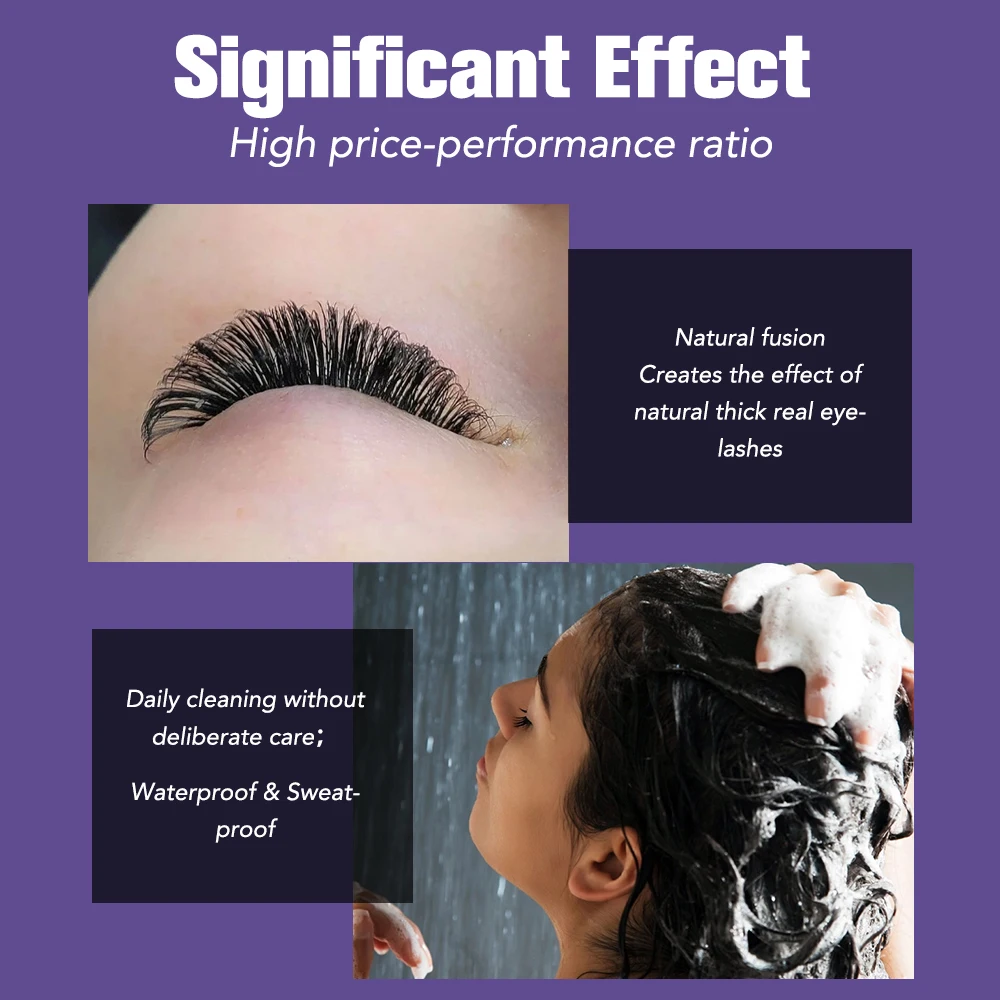 Colla per ciglia nera sottile  - Eyelash Extension Eye Irritation recensione e prezzo