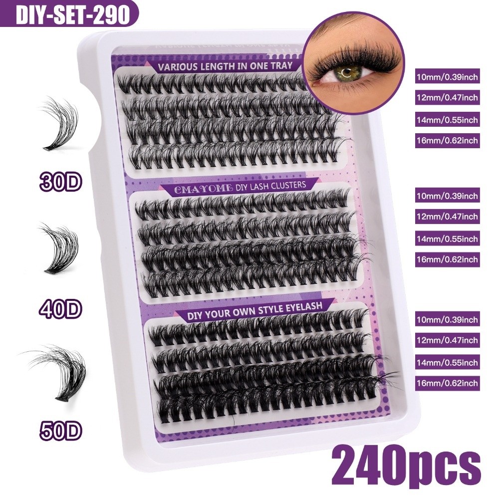 Ciglia Finte dall'Aspetto Natu - Eyelash Extension Kits recensione e prezzo