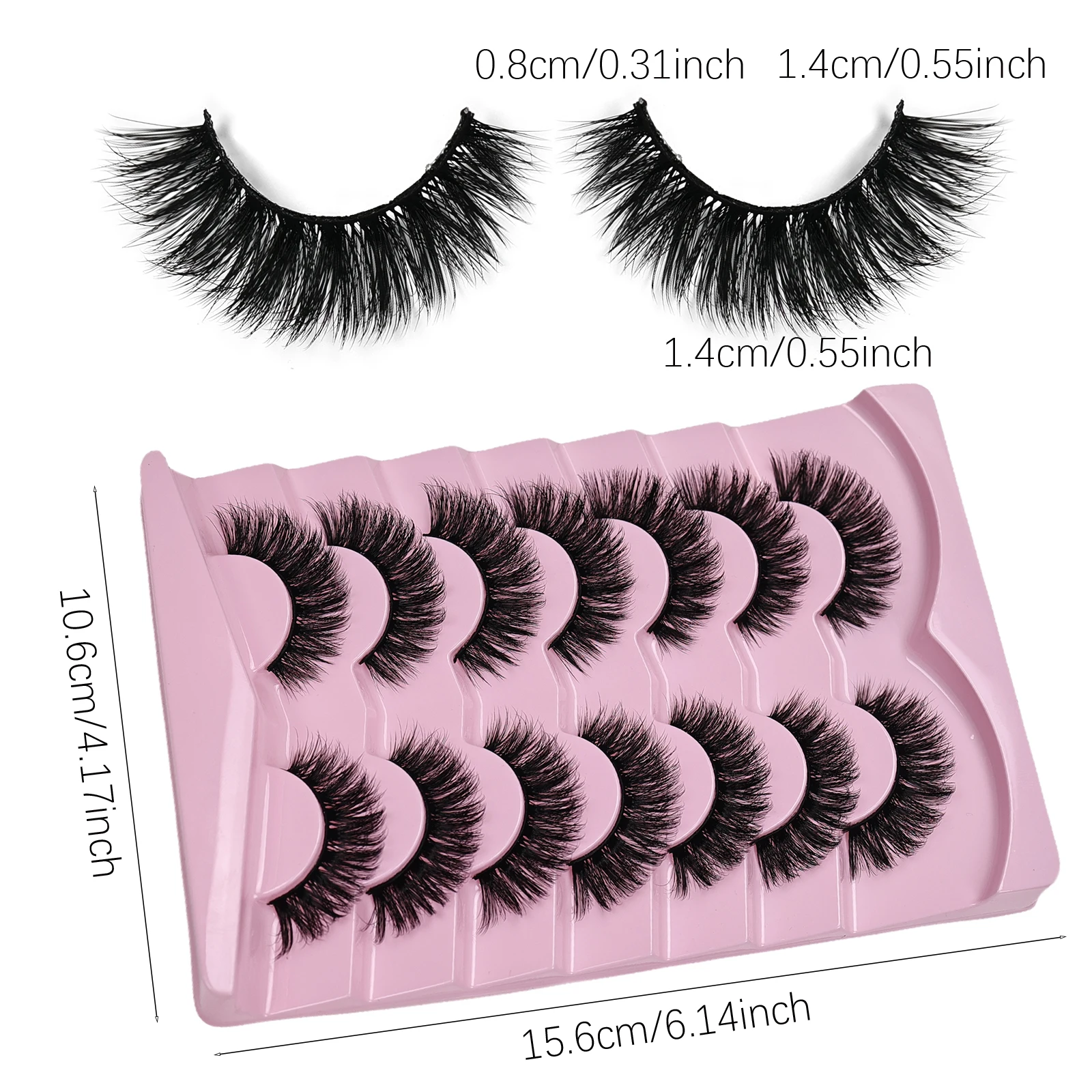 7 paia di ciglia Cat Eye Volum - Eyelash Extension Cat Eye Wispy recensione e prezzo