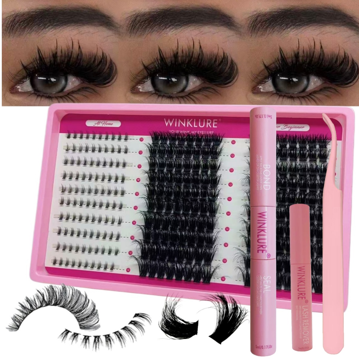 WINKLURE Kit Ciglia a Ciuffett - Eyelash Extension Volume Lashes recensione e prezzo