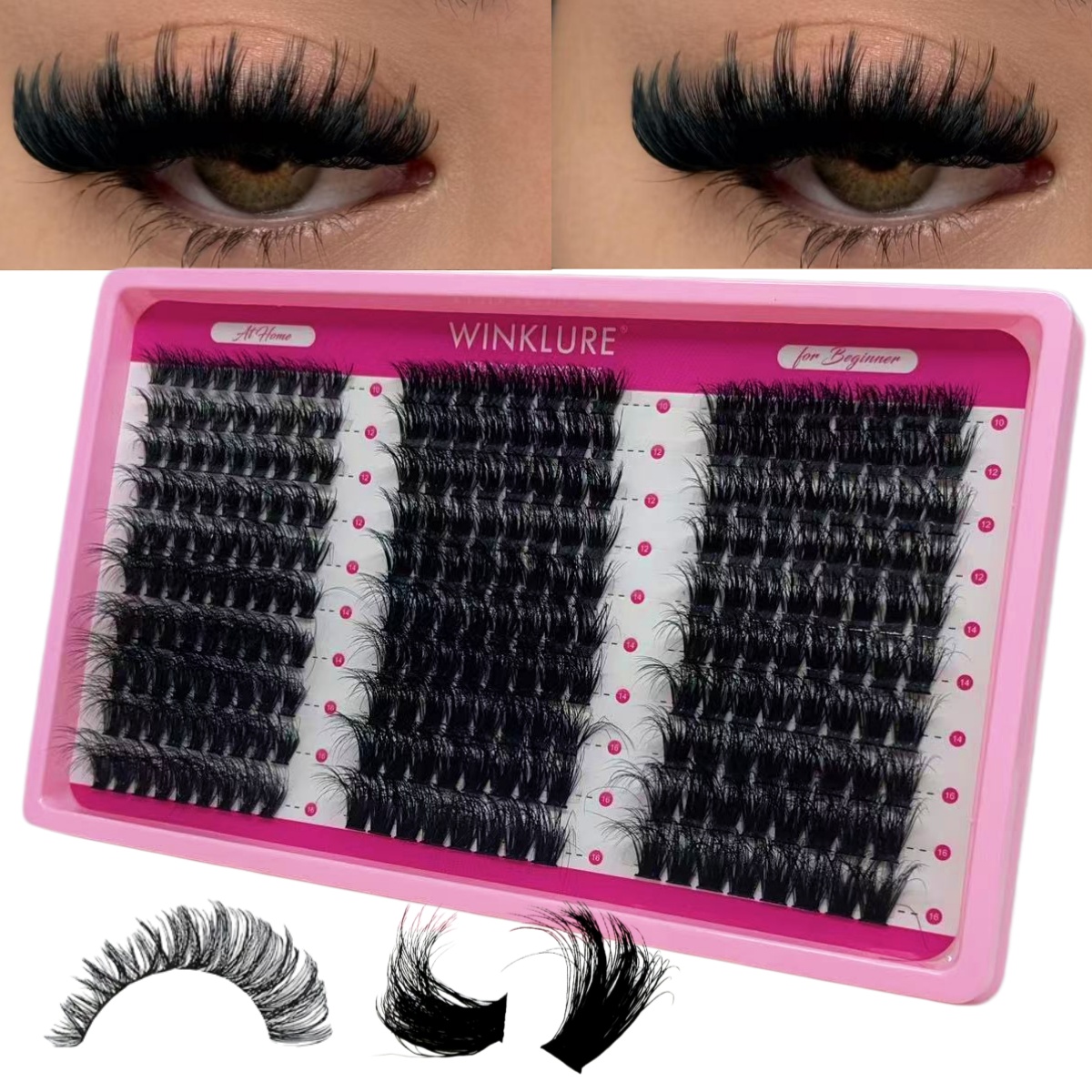 WINKLURE Kit Ciglia a Ciuffett - Eyelash Extension Volume Lashes recensione e prezzo