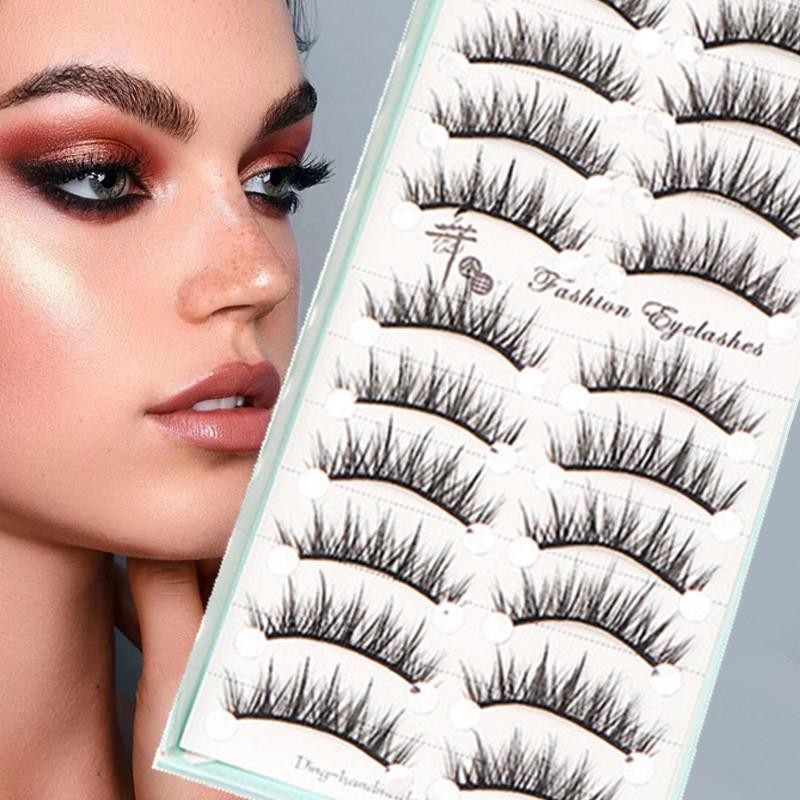 10 Paia di Ciglia Finte Natura - Eyelash Extension Cat Eye Wispy recensione e prezzo